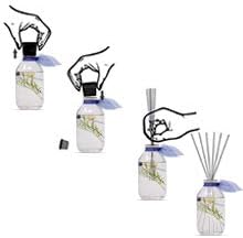LOVSPA Reed Diffuser Sticks, Set of 80 Wood Rattan Replacement Reed Sticks for Diffuser Oil Bottles, 10 Bundles of 8 (8 inch)