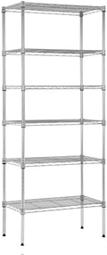 PayLessHere | 6-Tier Wire Shelf | 23"x13"x59" | Chrome | Adjustable Racks | Heavy-Duty Storage Shelves, Holds Upto 1500 lbs | Rust-Resistant, No-Tool Assembly | for Home, Garage Shelving