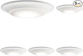 Kichler Gen 1 LED Downlight in White, 6” Ceiling Flush Mount Interior Dimmable Light, 3000K, (6” x 1.5”), 43878WHLED27 (Pack of 5)