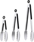 7/9/12 Inch Kitchen Tongs Set, Stainless Steel Cooking Tongs (7"+9"+12")