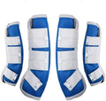 Harrison Howard Horse Fly Boots Leg Guards Fly Boots Protection Set of 4 Aquamarine Medium Cob