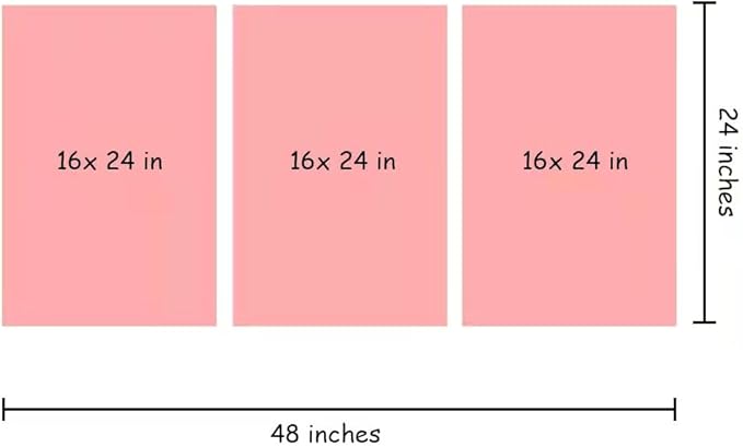 LSIUHWUWI 3 Panel Canvas Wall Art Modern Canvas Prints Art Wireless Mobile Internet Technology 5G LTE Data Connection Pictures Posters, Wall Art Wooden Framed Ready to Hang, 16x24inchx3