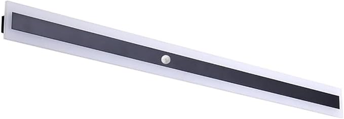 LED Motion Sensor Wall Light Strip Linear Wall Lamp, Indoor Human Body Motion Activated Sensor Wall Sconce Night Lights, Minimalist Bedroom Bedside Lamps for Hallway Oldsix-66(6000k,80cm)