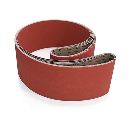 VSM 3-Pack - 6" X 48" 60 Grit (Medium) - Ceramic Plus Abrasive Belts with Top Size, Tear-Resistant Flexible Cloth Backing, Durable Hand-Held Machine Compatible Sanding Belts