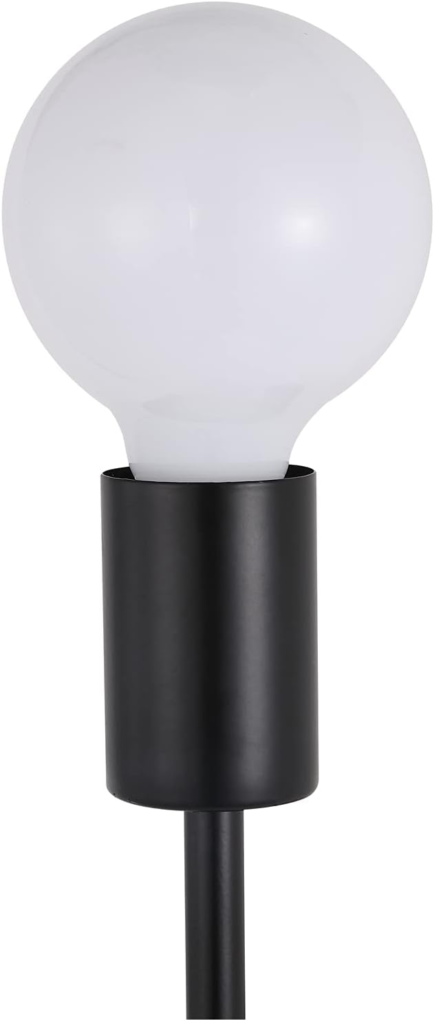 2-Lights Matte Black Bathroom Vanity Wall Sconce Modern Industrial Wall Lamp Pole Wall Mount Lighting Fixture（Black Color）