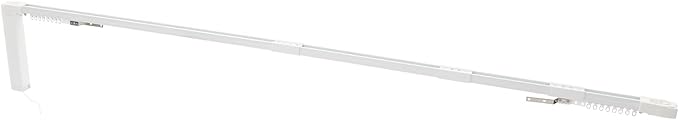 Smart Curtains System, Motorized Curtain Track 47-244 inch Adjustable Length, Motorized Rod with Remote Control, Ceiling and Wall Mount, Automated Curtain Track System (<85in)