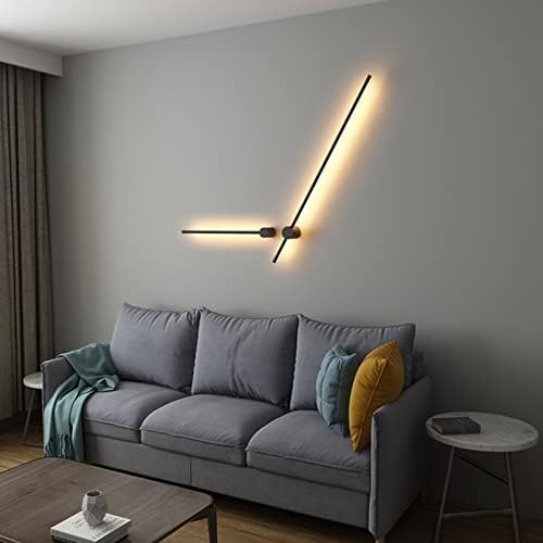 Living Room Minimalist Background Wall Decoration Bedroom Bedside Linear LED Wall Lamp,Chandeliers
