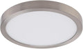 Builder Essential Round LED 7in Flush Mount 14W 1,100 Lumens with 5-CCT Selectability 2700-3000-3500-4000-5000K in Brushed Nickel