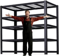 62" W 3050LBS Storage Shelves Unit,5 Tier Heavy Duty Metal Shelving Unit and Storage Large Rack,72" H x62 W x24 D Adjustable Metal Shelving Unit,Garage Shelves for Basement,Warehouse