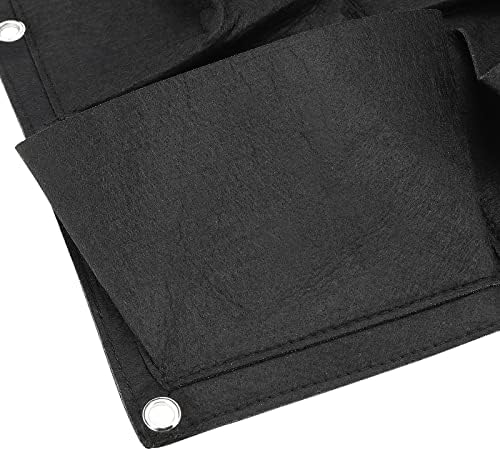 ZOENHOU 2 Pack Total 36 Roomy Pockets Horizontal Garden Planter, Waterproof Wall-Hanging Flower Pot Bags, Felt Wall Mount Balcony Planter Pouch for Herbs, Succulent, Flowers and Vegetables