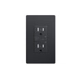 Smart Wall Outlet, Tamper Resistant Outlet Compatible with Alexa and Google Assistant, Remote Control, ETL & FCC Approvel Samrt Receptacle, Requires 2.4 GHz Wi-Fi, No Hub Required, Black