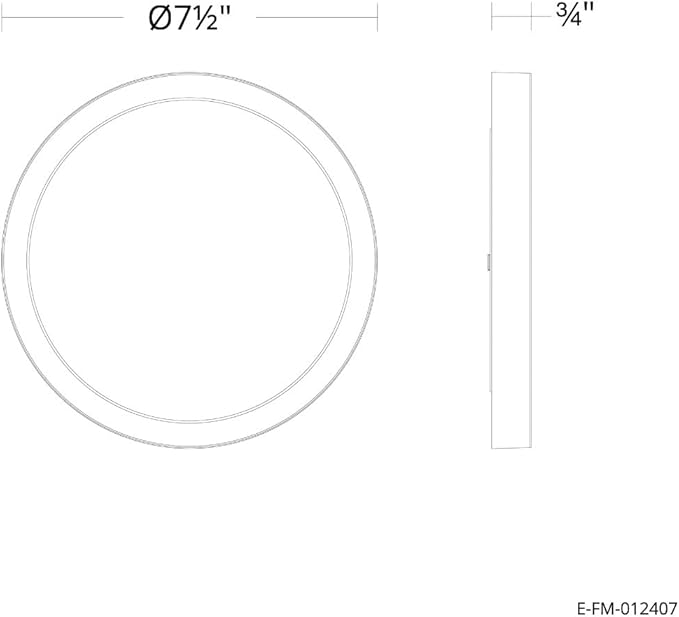 Builder Essential Round LED 7in Flush Mount 14W 1,100 Lumens with 5-CCT Selectability 2700-3000-3500-4000-5000K in Brushed Nickel