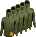 LeeHanTon Men's Sun Shirts Sun Protection Hoodie Shirt UPF 50+ Long Sleeve Work Athletic Shirt with Hooded for Fishing Hiking