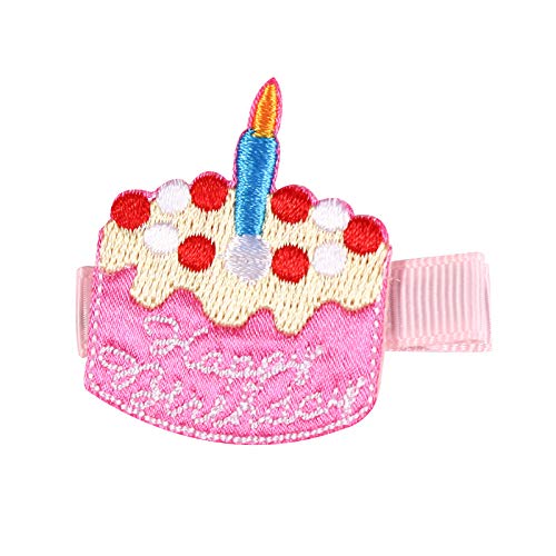 Baby Birthday Hair Clips Pin Birthday Girls Hairclips Cake Crown Girls Hairpin JBC34 (1 Year)