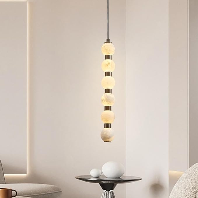 Pendant Lights, Modern Home Decor led Lights Pendant Light Lamps forstaircase Chandeliers for Living Room Hanging Indoor Lighting(Black 8 Head,Cold White)