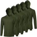 LeeHanTon Men's Sun Shirts Sun Protection Hoodie Shirt UPF 50+ Long Sleeve Work Athletic Shirt with Hooded for Fishing Hiking