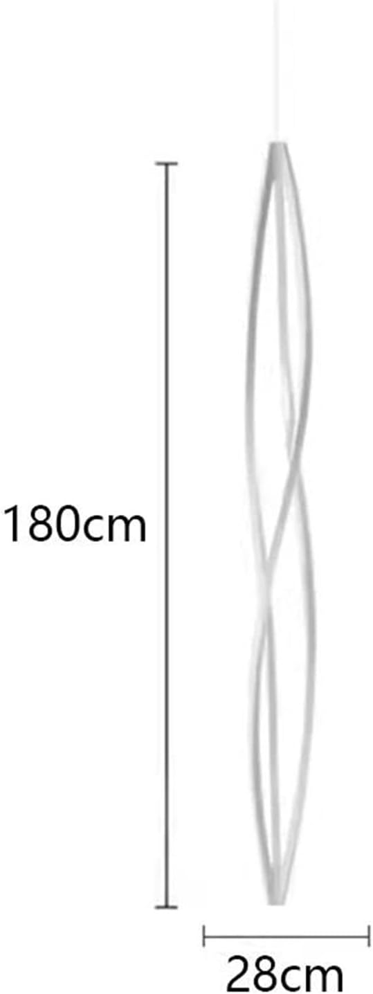 Modern Home Decor Led Lights Pendant Light Lamps Forstaircase Chandeliers for Living Room Hanging Indoor Lighting,Modern LED Chandelier(RC Remote dimming,White 180cm)