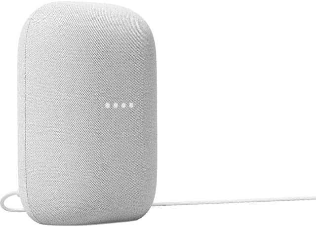 Google Audio Bluetooth Speaker - Wireless Music Streaming, Powerful Sound, Assistant Built-in, Wi-Fi and Bluetooth Connectivity, Smart Home Control, Stereo Pairing - Chalk
