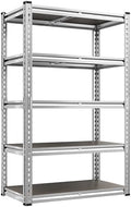 REIBII Galvanized Garage Shelving with PP Boards for Pantry Office Garage