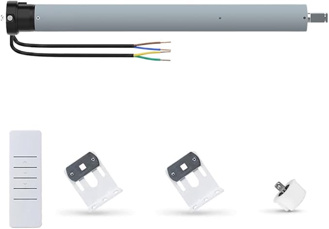 AC120V RS485 Motorized Roller Shade Motor, 45mm Electronic Limit Tubular Motor for Smart Blinds, Awning & Projector Screen, Compatible with Control4 (20 N.m for Φ50mm（2") Groove Tube