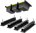 Overhead Garage Storage Rack for 12 17 27 Gallon Totes, 4 Pack for 3 Bins