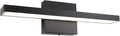 Ralbay 15.7 inch Modern LED Black Vanity Light 12W Frosted Aluminum for Bathroom Vanity Lighting Fixtures Natural White 4500K