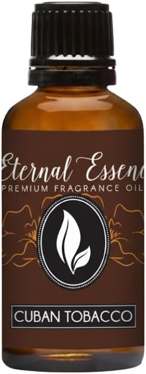 Eternal Essence Oils Cuban Tobacco 30ml Fragrance Oil – Warm Spice, Creamy Vanilla, Smoky Patchouli & Amber Woods – Masculine, Bold, Aromatic Scent