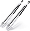 Grill Tongs, 17 Inch Extra Long Stainless Steel BBQ Tongs (17", 2PCS)
