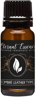 Eternal Essence Oils Leather Ombré 10ml Fragrance Oil – Black Leather, Cardamom, Amber Resin & Smoked Tobacco – Deep, Spiced, Floral-Leather Scent for Men