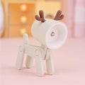 Cute Night Light for Kids, Mini Led Table Desk Lamp, Decorative Lamp Indoor Nightstand, Animal Pet Nightlights, Christmas Decorate Birthday Gifts for Children, Students (1 x Off-White Deer)
