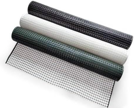 PotatoLife Green Plastic Garden Fence, Hardware Mesh, 4' x 75'