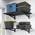 Jusgym 2 Pack Garage Shelving Wall Mounted, 2x3ft, 700LBS Integrated Grid