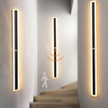 Modern Motion Sensor Indoor Wall Light - LED Rectangle Fixtures, 3000K/4500K/6000K Adjustable, Aluminum Sconces for Bedroom, Office, Cabinet, Corridor Lighting