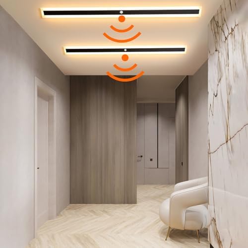 Modern Indoor Wall Light with Motion Sensor - LED Rectangle Aluminum Sconce Fixture, 3000K/4500K/6000K, Perfect for Cabinets, Wardrobes, Offices, Bedrooms, and Corridors.