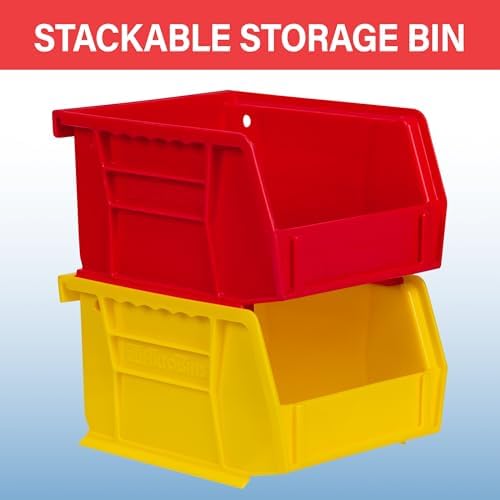 Akro-Mils 30210 AkroBins Plastic Storage Bins, 5"x4"x3", Clear, 24-Pack