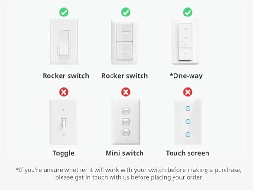 SwitchBot Smart Switch Button Pusher - Bluetooth Fingerbot for Rocker Switch/One-Way Button, Automatic Light Switch, Timer and APP Control, Works with Alexa When Paired with SwitchBot Hub (Black)