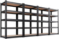 Set of 4 71"H Garage Shelving-5 Tier Garage Storage Shelves,Adjustable Heavy Duty Metal Shelving Unit and Storage Large Rack,Utility Steel Shelf For Warehouse Industrial Pantry Basement 71"x32"x14"
