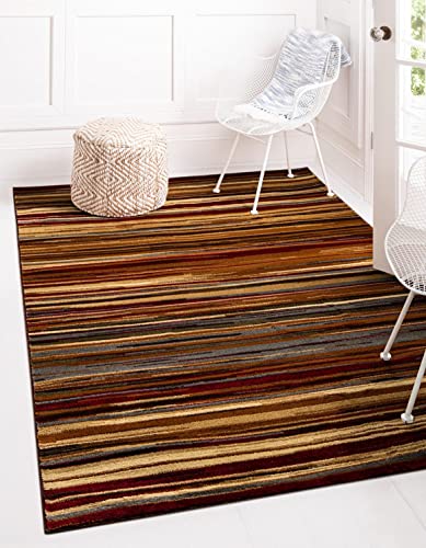 Unique Loom Barista Collection Area Rug - Icatu (3' 1" x 5' 3" Rectangle, Beige/Brown) - size: 3'1" x 5'3" (Rectangular)