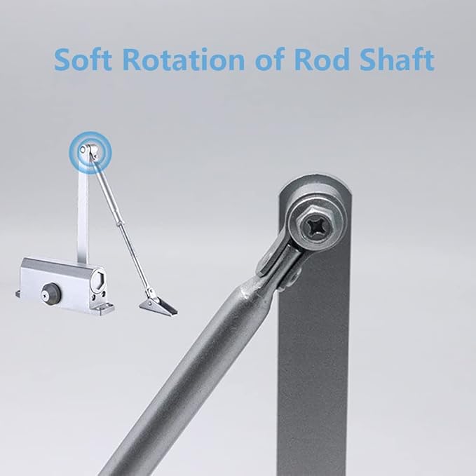 Door Closer Automatic Adjustable Spring Hydraulic Door Closer Heavy Duty Auto Closer for Residential and Commercial Doors