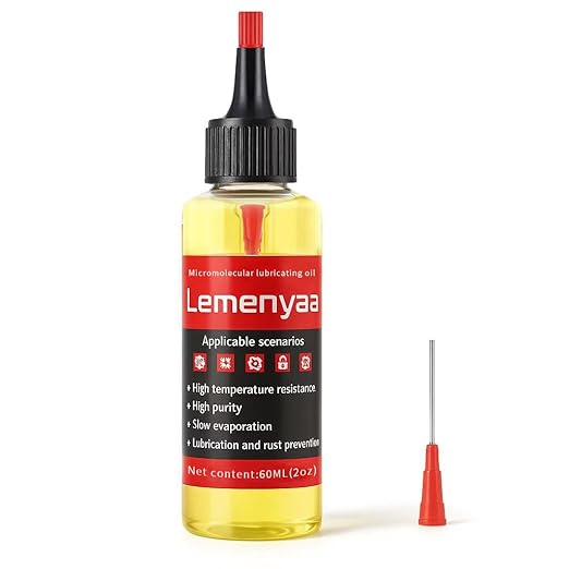 Door Hinge Lubricant – 2 OZ Silicone Oil with Built-in Nozzle Storage – Non-Spray, No-Drip Formula for Squeaky Hinges, Locks, Garage Doors, Sliding Tracks & More – Odorless & Rust-Resistant