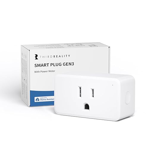 THIRDREALITY Smart Plug Gen3,Precise Real-time Power Monitoring,15A Outlet, Enhanced Zigbee Repeater,ETL Certified,ZigBee Hub Needed,Work with Home Assistant,Compatible Echo Devices and SmartThings