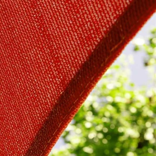 Amgo Custom Size 8' x 16' Red Rectangle Square Sun Shade Sail UPF50+ AGTAPR1620, Order to Make Canopy Awning, 95% UV Blockage, Water & Air Permeable, Commercial and Residential (We Customize)