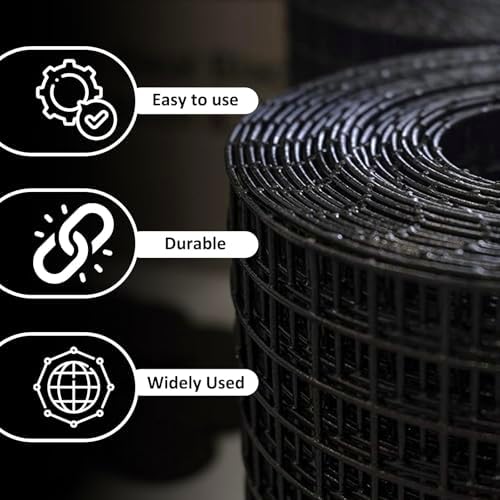 Solar Panel Bird Guard Mesh 6In x100 Ft 70 Fasteners Solar Critter Guard Solar Panel Pigeon Guard Bird proofing Solar Panel Bird mesh PVC Coated Galvanized net Pigeon Deterrent