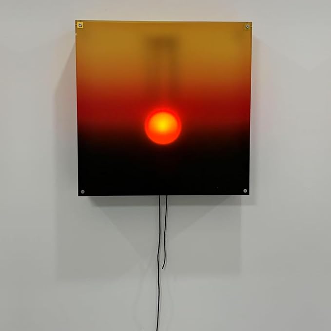 Mindfulness Wall Lamp Features Manual Sunrises Sunset Hanging Light for Serenes Home Atmospheres Sun Motion Living Room Lamp