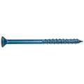 Blue Ruspert Star Drive Flat Head Masonry Screws, 100 Pieces - 1/4" x 2-3/4" Self-Tapping Concrete Masonry Screws, Fasteners for Interior & Exterior Construction, Repair