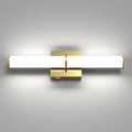 OOWOLF 17.3Inch Modern Vanity Light Fixture with Switch, 12W 5000K Led Bathroom Light Fixture Over Mirror, Hardwired, 1200LM Gold Vanity Light Bar for Mirror Bedroom Hallway Living Room