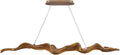 31.5in Linear Chandelier with Remote,Modern Resin Ceiling Pendant Lights for Dining Room,Island Lighting Hanging Light for Kitchen,Living Room