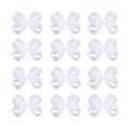 DEEKA 12 PCS 6" Big Hand-made Grosgrain Ribbon Hair Bow Alligator Clips Hair Accessories for Little Teen Toddler Girls - White