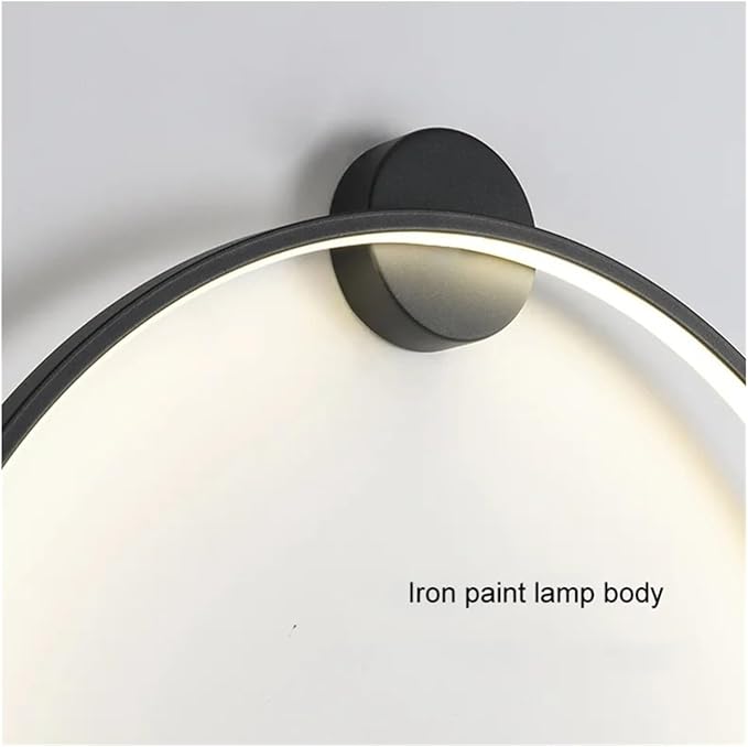 Wiring-Free Living Room Sofa Background Wall Decoration - Minimalist Bedroom lamp Ring Art Atmosphere Wall Light,Kitchen Island (Warm 80cm A)