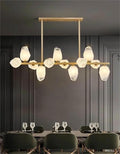 Pendant Lights Nordic Smart Home Decoration Pendant Light, Living Room Dining LED Indoor Lighting(Warm White,Golds 12 Heads)